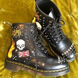 Dr. Martens Studded Appliqué boots